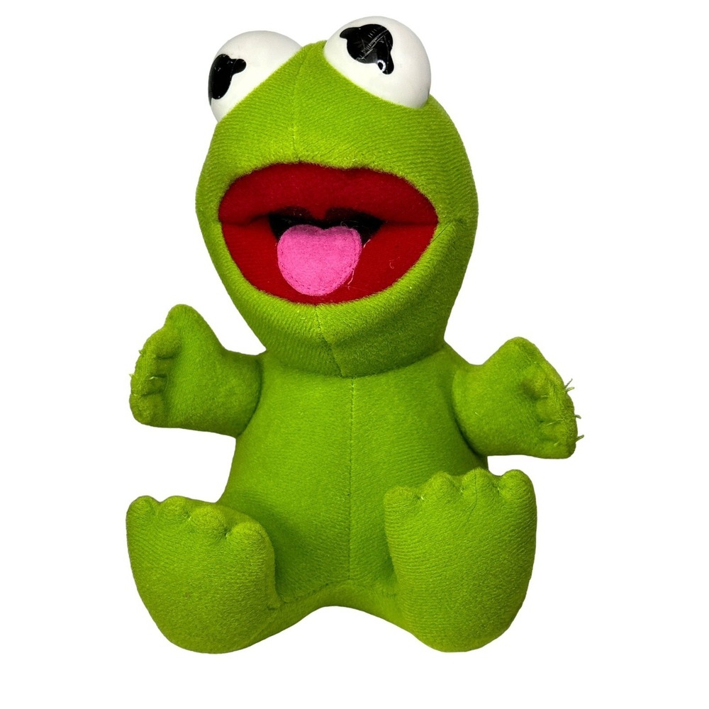 Vintage Muppets Kermit The Frog 1987 Baby Kermit Plush By Henson Associates Inc.